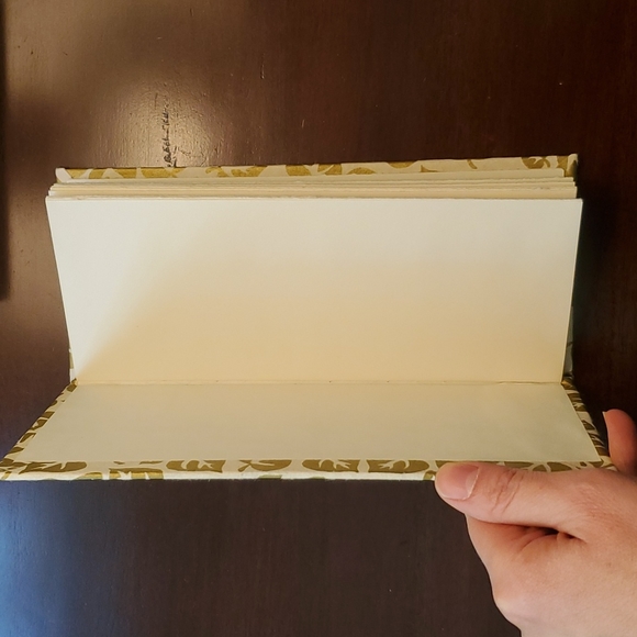 NWOT Journal with goldfoil cover and back, blank recycled paper - Picture 2 of 3